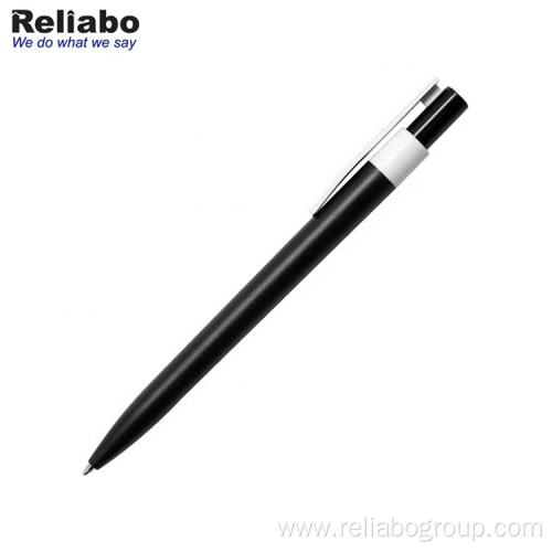 Click action solid plastic pen with frosted finishing